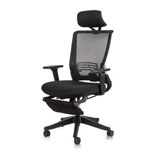 flexispot ergonomic office chair mesh computer desk chair with lumbar support swivel high back home office chair with foldable backrest retractable footrest