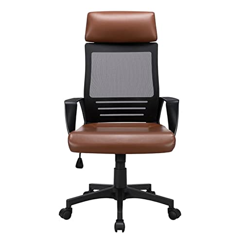 XBWEI Adjustable Ergonomic Mesh Swivel Office Chair Brown