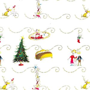 Designware Christmas Grinchmas Cindy Lou Whoville Party Decoration Vinyl Tablecover (52 Inches x 70 Inches)