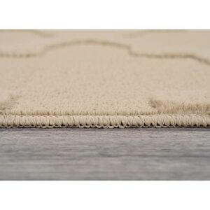 Garland Rug Quatro 6 ft. x 9 ft. Area Rug Tan