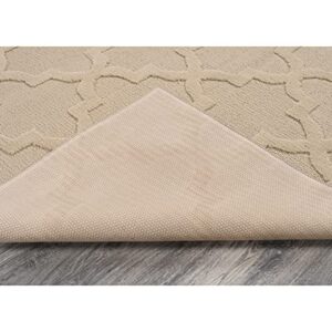 Garland Rug Quatro 6 ft. x 9 ft. Area Rug Tan