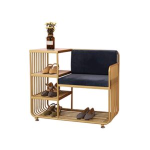ldchnh creative shoe bench with 4 layer shoe rack backrest chairs combination seatable shoe cabinet storage stool