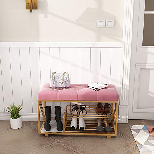 LDCHNH Nordic Shoe Stool Home Entrance Porch Cabinet Storage Bed end Sofa Bench Creative (Color : E)