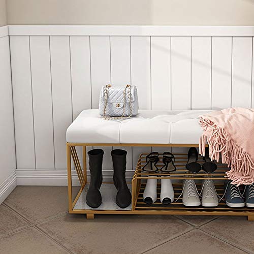 LDCHNH Nordic Shoe Stool Home Entrance Porch Cabinet Storage Bed end Sofa Bench Creative (Color : E)