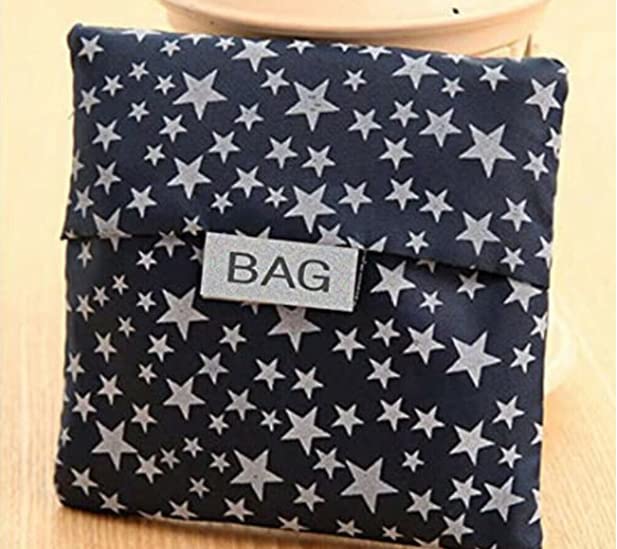 LENJKYYO 6x Reusable Shopping Bag Foldable Shopping Bag Travel Tote Grocery Bags Washable