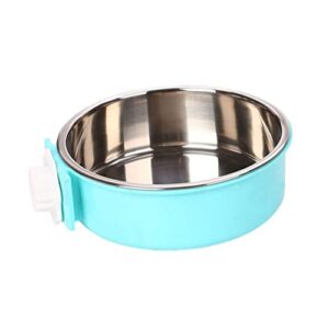 balacoo puppy crate bowls cages anti multi-function removable cage bowl slip adorable non- household bird anti-overturn no container - water stainless for blue cat coop portable pet food