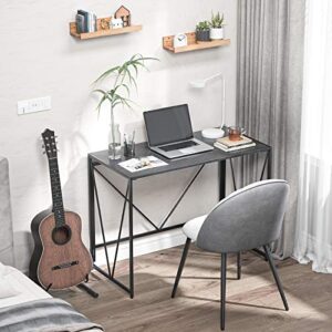 NOBLEWELL HOME Folding Computer Desk, Black