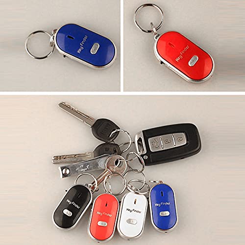 Utility Anti-Loss Device for Pet,Key Led Anti-Lost Key Finder Locator Key Ring Whistle Voice Control Key Ring Finder 1pc