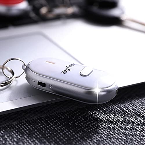 Utility Anti-Loss Device for Pet,Key Led Anti-Lost Key Finder Locator Key Ring Whistle Voice Control Key Ring Finder 1pc