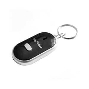 Utility Anti-Loss Device for Pet,Key Led Anti-Lost Key Finder Locator Key Ring Whistle Voice Control Key Ring Finder 1pc