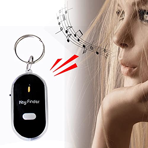 Utility Anti-Loss Device for Pet,Key Led Anti-Lost Key Finder Locator Key Ring Whistle Voice Control Key Ring Finder 1pc