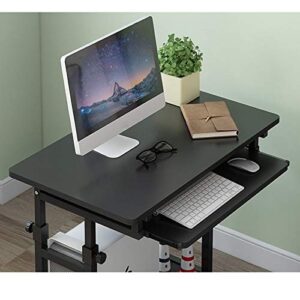 LIRUXUN Lazy Computer Table Lift Computer Table Household Small Household Learning Bedside Table Movable Lazy Desk (Color : Gray)