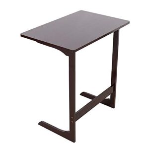 MJWDP Two Colors 60x40x65cm L-Shaped Sofa Side Table Notebook Desk (Color : D)