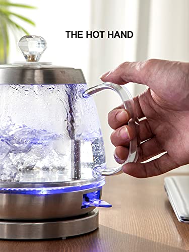 Hokcus Classic Kettle with 3Mins Quick Quiet Boil, Automatic Shutoff, Tea Heater Hot Water Boiler,Dry Burn Prevention 1L Base/1Kettle/1Kettle