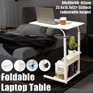 MJWDP Computer Desk Table Lifting Bed Table Desk Rotatable Computer Laptop Table Foldable Standing Desk Adjustable