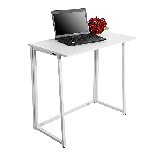 MJWDP Simple Foldable Computer Desk White