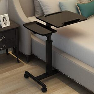 mjwdp foldable computer table portable rotate laptop desk table for bed can be lifted standing desk home furniture (color : d, size