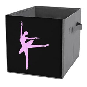 cartoon dancing ballet collapsible storage bins cubes organizer trendy fabric storage boxes inserts cube drawers 11 inch