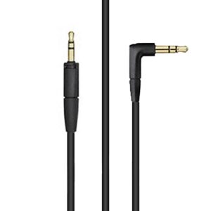 adhiper hd450bt replacement audio cable headset cord, compatible with sennheiser hd450bt hd350bt hd4.30 hd4.40bt hd4.50btnc hd458bt hd400s momentum 3 wireless headset (black/1.45m)