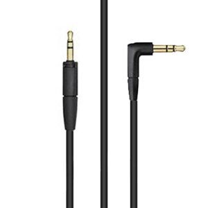 Adhiper HD450BT Replacement Audio Cable Headset Cord, Compatible with Sennheiser HD450BT HD350BT HD4.30 HD4.40BT HD4.50BTNC HD458BT HD400S Momentum 3 Wireless Headset (Black/1.45m)