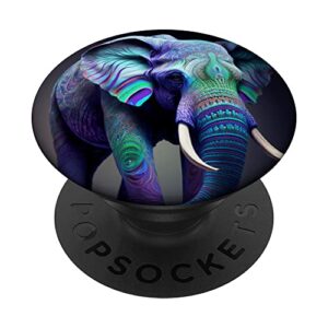 elephant with henna elephant popsockets swappable popgrip