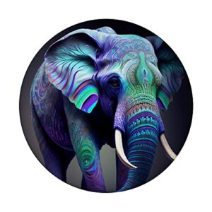 Elephant with Henna Elephant PopSockets Swappable PopGrip