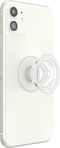 PopSockets Plant-Based Phone Grip with Expanding Kickstand, Eco-Friendly PopSockets for Phone - Clear