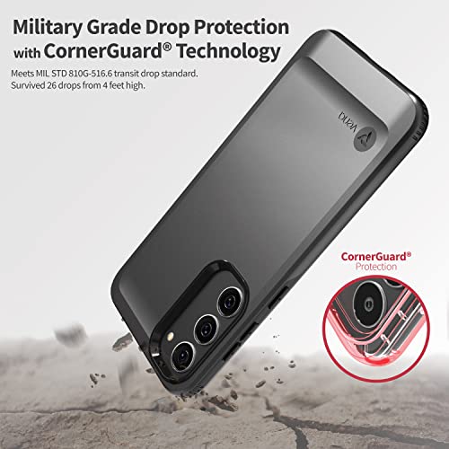 VENA Outcross for Samsung Galaxy S23 Plus Case, Military Grade Drop Protection, Dual Layer Shockproof Protective Phone Case - Graphite Gray/Black