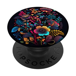 floral ditsy blossoms daisy flower garden wildflower pattern popsockets swappable popgrip
