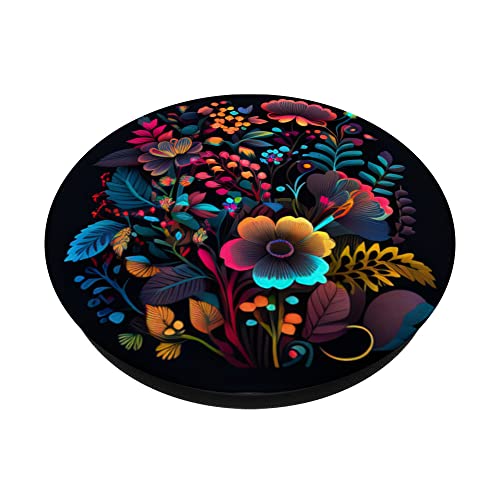 Floral Ditsy Blossoms Daisy Flower Garden Wildflower Pattern PopSockets Swappable PopGrip