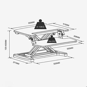 WYKDD Computer Desk - Office Lift Platform Small Down Office Desk Folding Heightening Lifting Computer Table Mobile Household Can Be Raised and Lowered Desk Computer Desk (Color : D)