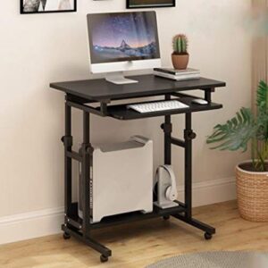 xxxdxdp lazy computer table lift computer table household small household learning bedside table movable lazy desk (color : gray)