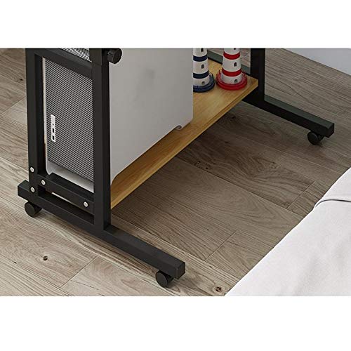 XXXDXDP Lazy Computer Table Lift Computer Table Household Small Household Learning Bedside Table Movable Lazy Desk (Color : Gray)