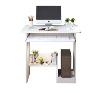 xxxdxdp wood desktop computer desk with keyboard tray pc laptop desk for study student writing table home office work furniture (color : d)
