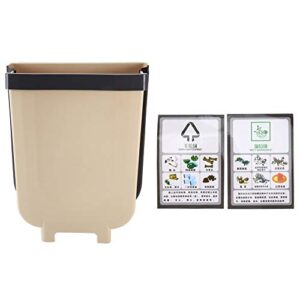 hanging trash can wall mounted folding waste bin kitchen cabinet door hanging trash garbage can container for home cars