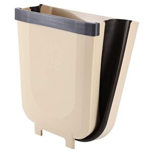 Hanging Trash Can Wall Mounted Folding Waste Bin Kitchen Cabinet Door Hanging Trash Garbage Can Container for Home Cars