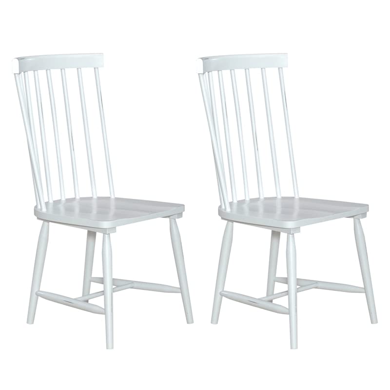 Liberty Capeside Cottage Spindle Back Side Chair - White - Set of 2