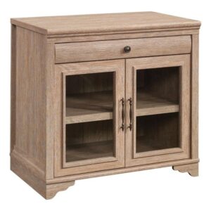 sauder rollingwood engineered wood library base in brushed oak