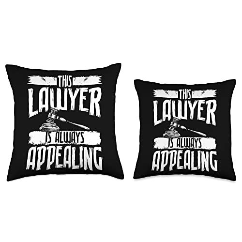 Funny Lawyer Gifts For Men And Lawyer Designs Always Appealing | Lawyer Throw Pillow, 16x16, Multicolor