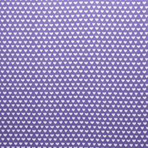 mook fabrics flannel prt hearts, purple