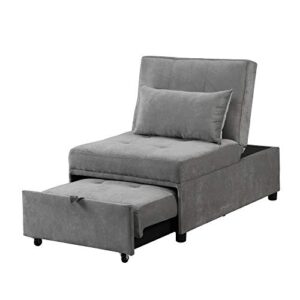 Gray Sofa Bed with Storage（Folding）