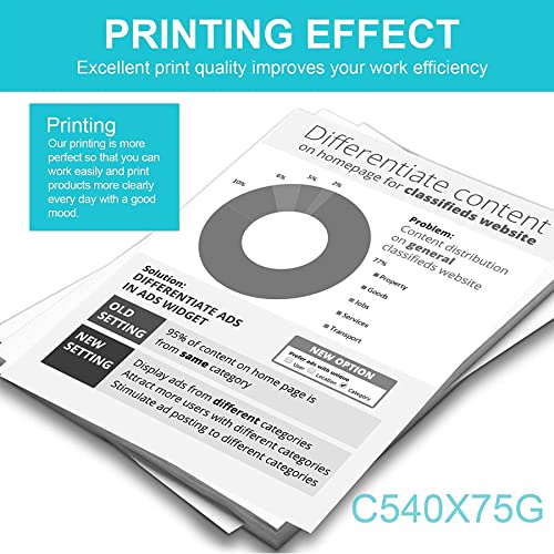 C540X75G Compatible (2 Pack, Black) High Yield Waste Toner Box Replacement for Lexmark C544 and x544 Series Printers Ink Cartridge, Sold by NUC