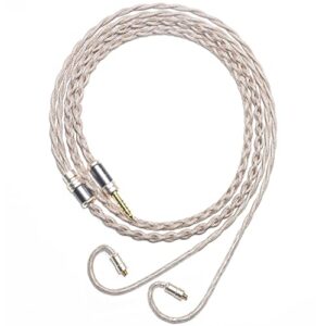 mmcx cable ier 6n single crystal copper mmcx cable 3.5mm braid earphone cable for se846 se535 se215 fx850 atlas xba-a3 fx1200 ue900s f9 fa1fa7 mkii dk4001 it00 replacement cable (3.5mm plug)