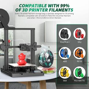 3D Printer Filament Vacuum Storage Kits and 3D Printer Silk Filament 1KG Silver, Remove Moisture from Damp Filaments, Spool Storage Sealing Bags Kits, 32 * 34CM(12.59 * 13.38inch)