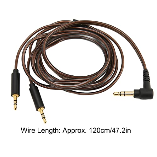 Replacement Cable for 3.5 MM to Dual 2.5 MM Headphones, Eliminates Skin Effect, Made of Oxygen Free Copper Wire Suitable for He400s He 400I He560 He 350 He1000 He1000 V2 47.2 in