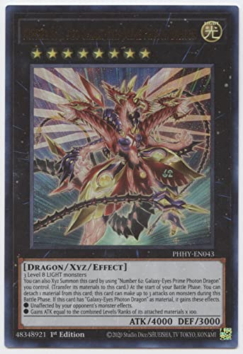 Yu-Gi-Oh! Number C62: Neo Galaxy-Eyes Prime Photon Dragon - PHHY-EN043 - Ultra Rare - 1st Edition