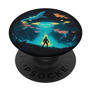 space ufo abduction alien popsockets swappable popgrip
