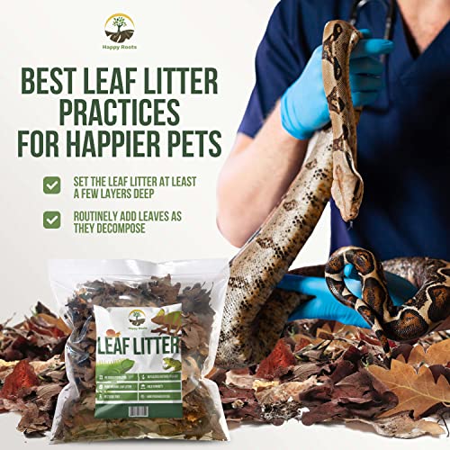 Organic Oak Leaf Litter Hand Collected and Packaged. 4 Quarts.