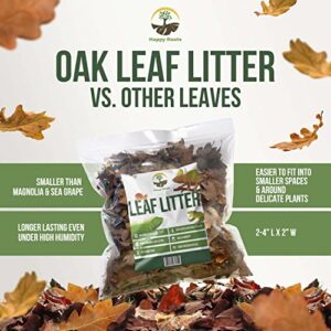 Organic Oak Leaf Litter Hand Collected and Packaged. 4 Quarts.