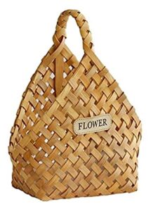 waltx woven seagrass belly basket for storage plant pot basket and laundry, picnic and grocery basket